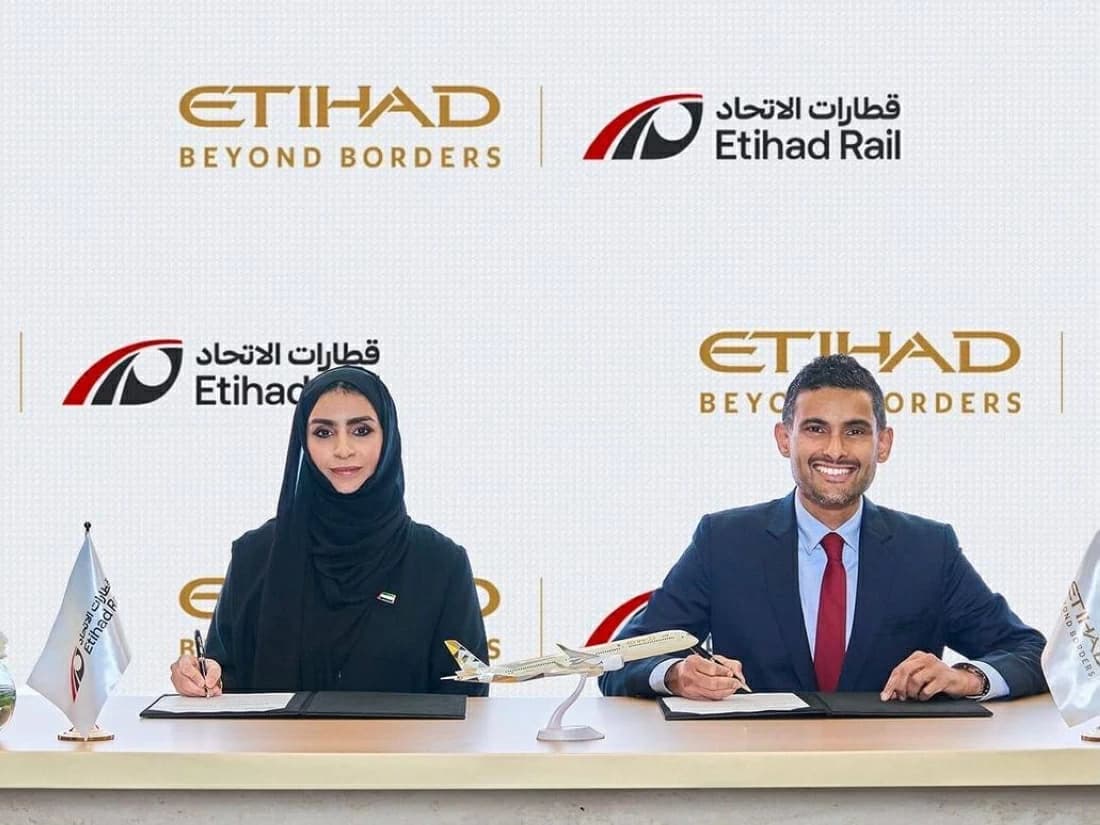 الاتحاد للطيران تتعاون مع قطارات الاتحاد