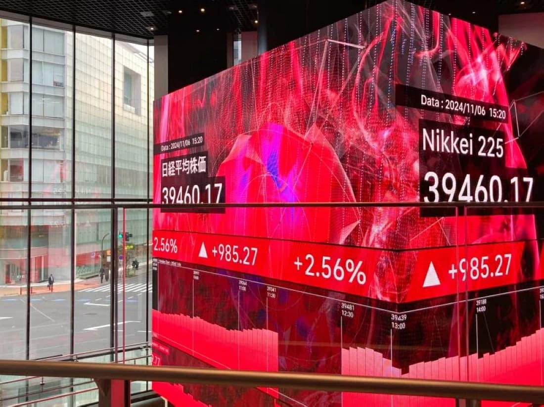 Nikkei Gains Over 1% on Chip Stocks