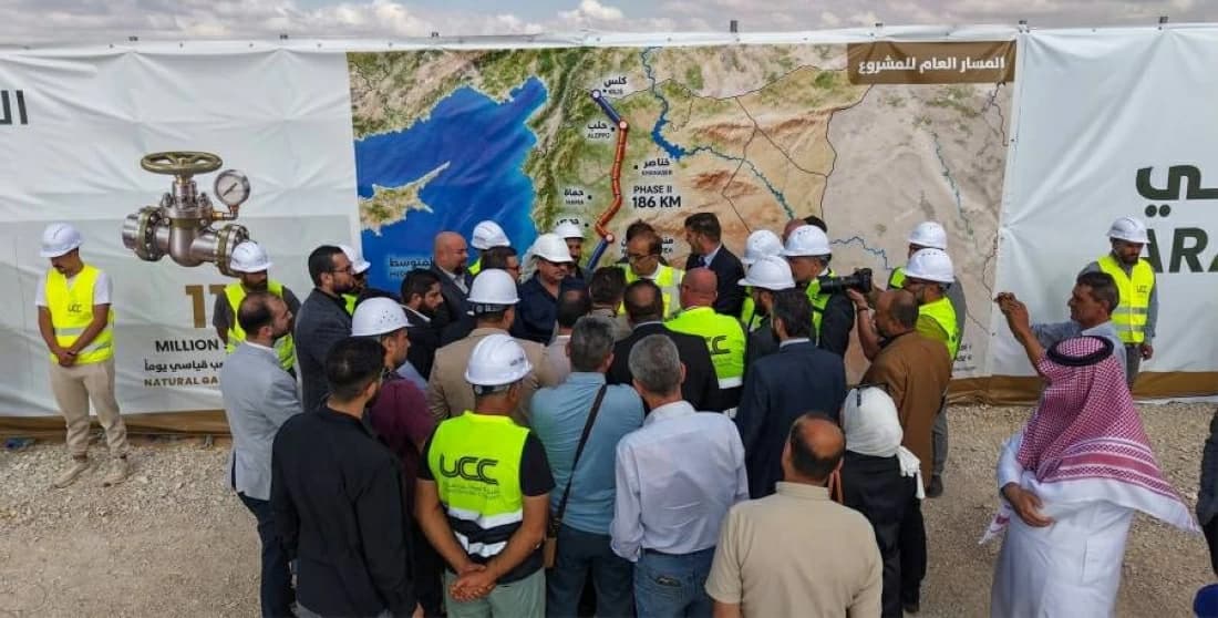Arab Gas Pipeline in Syria Advances