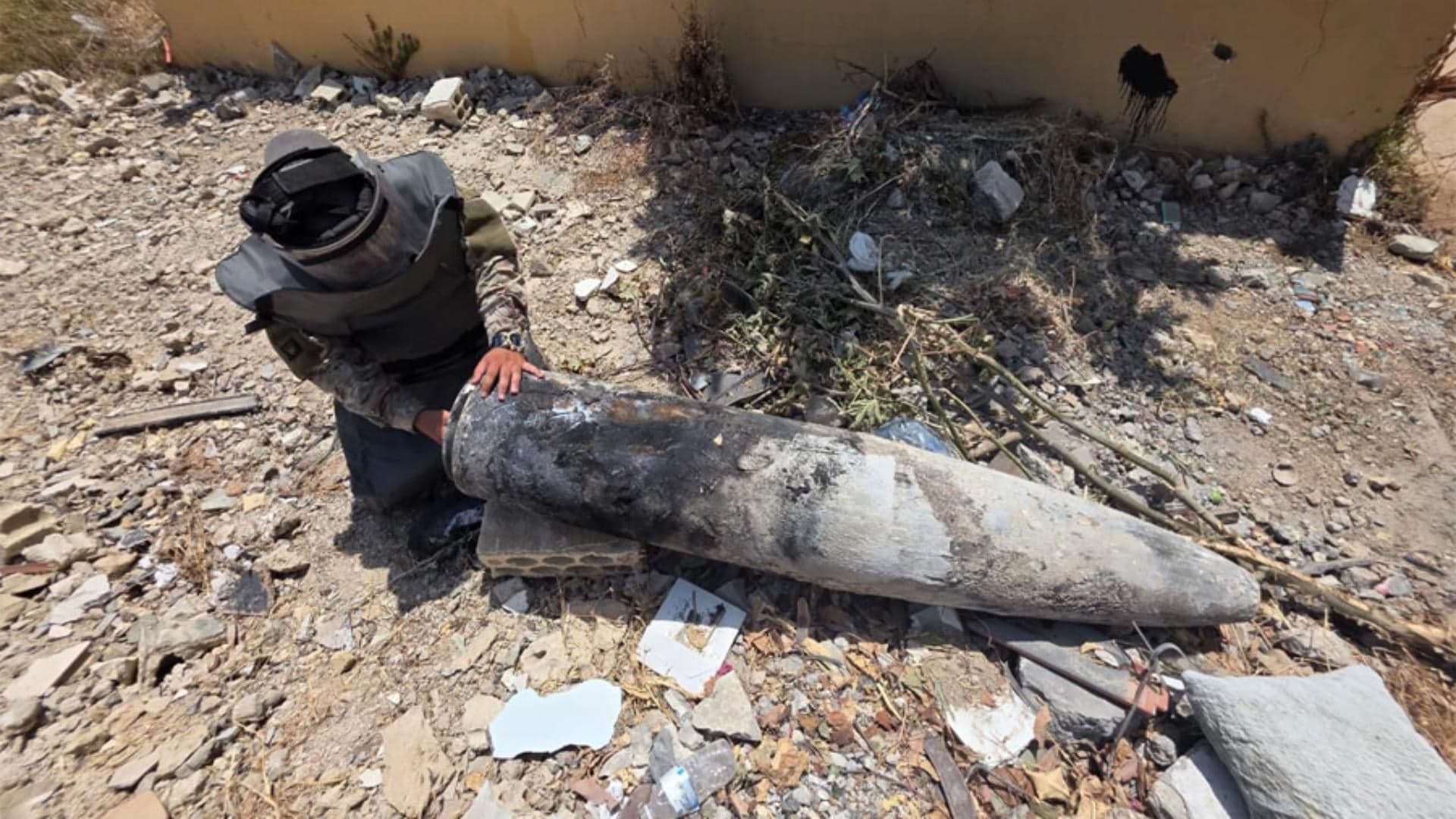 Timing of Sur unexploded ordnance detonation