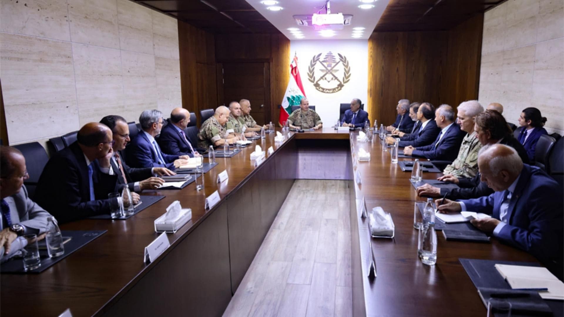 Army chief reviews updates with Edouard Gabriel