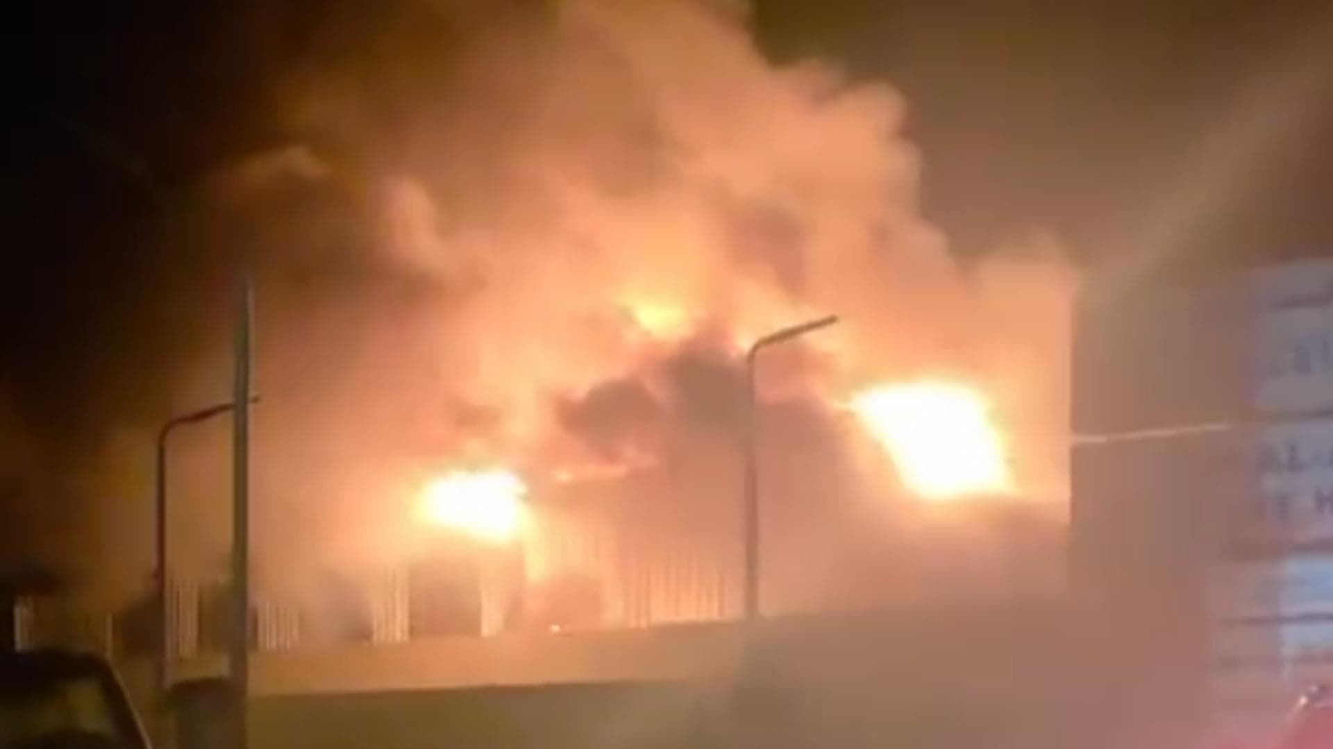 Hospital generator room fire