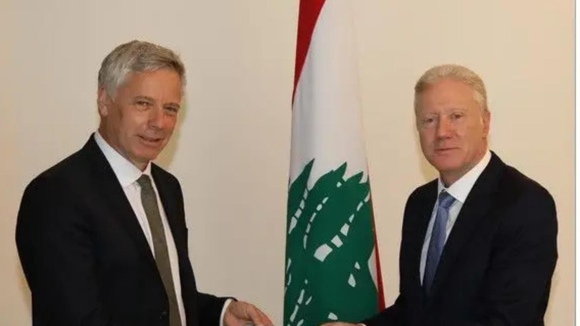رجّي يتسلم وثائق اعتماد سفراء ألمانيا والسويد