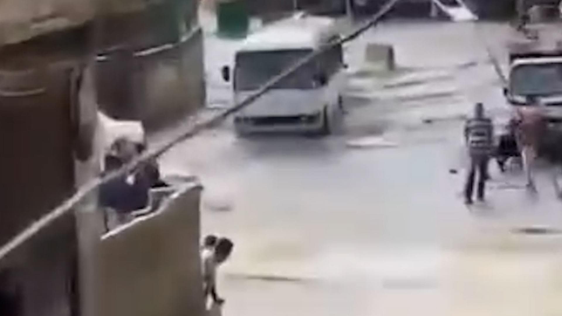 Child swept away by floodwaters