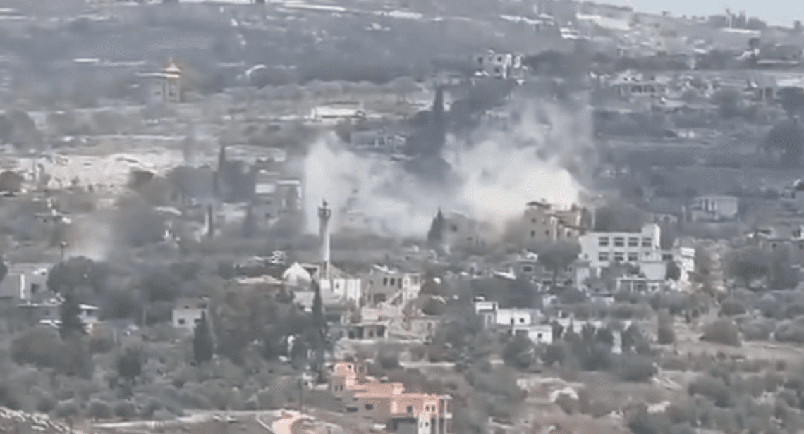 Artillery hits Bani Hayyan building