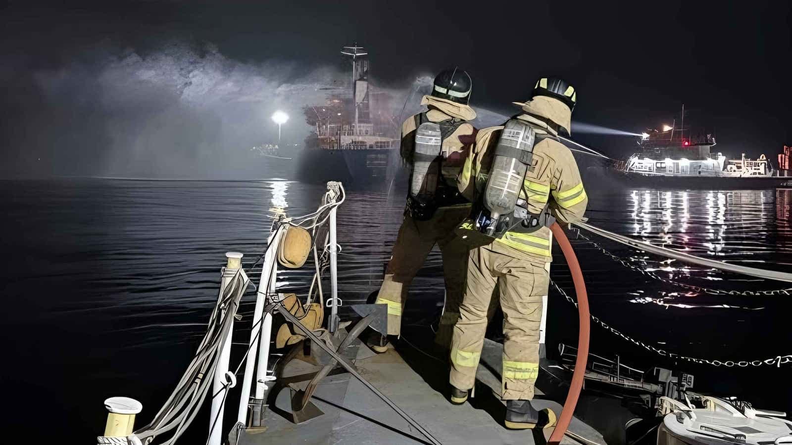 Fire on oil tanker in Incheon kills two