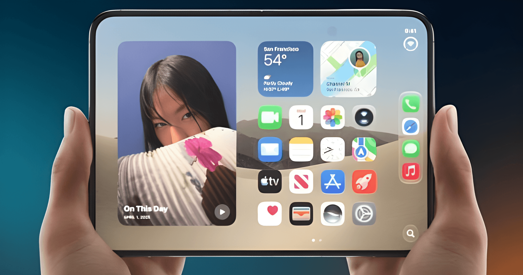 Apple's solution for wrinkle-free iPhone Duo screens