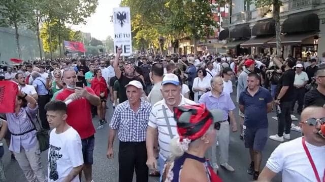 Albania protests over Trump's impeachment