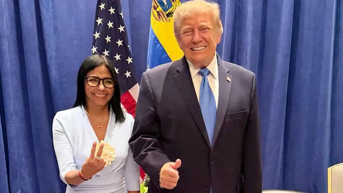 Trump and Rodriguez meet after speech