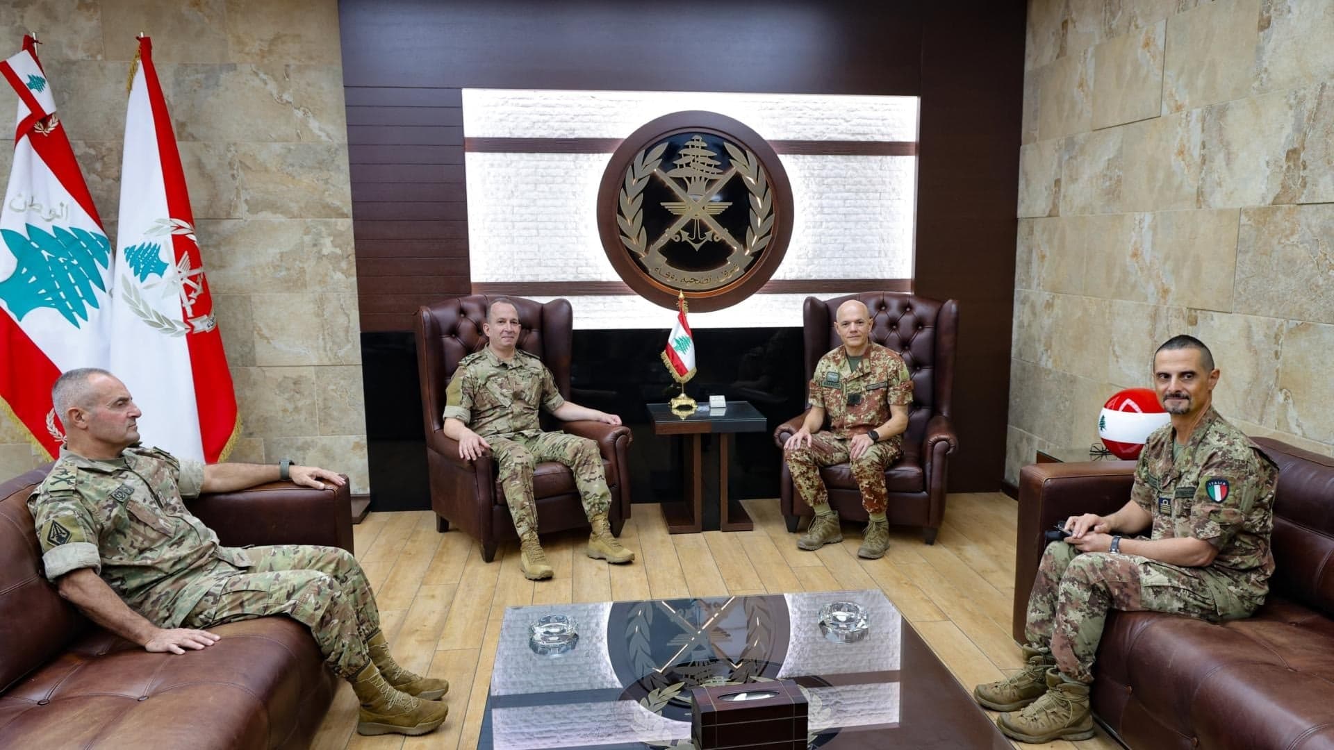 Haikal hosts Italian military attaché farewell