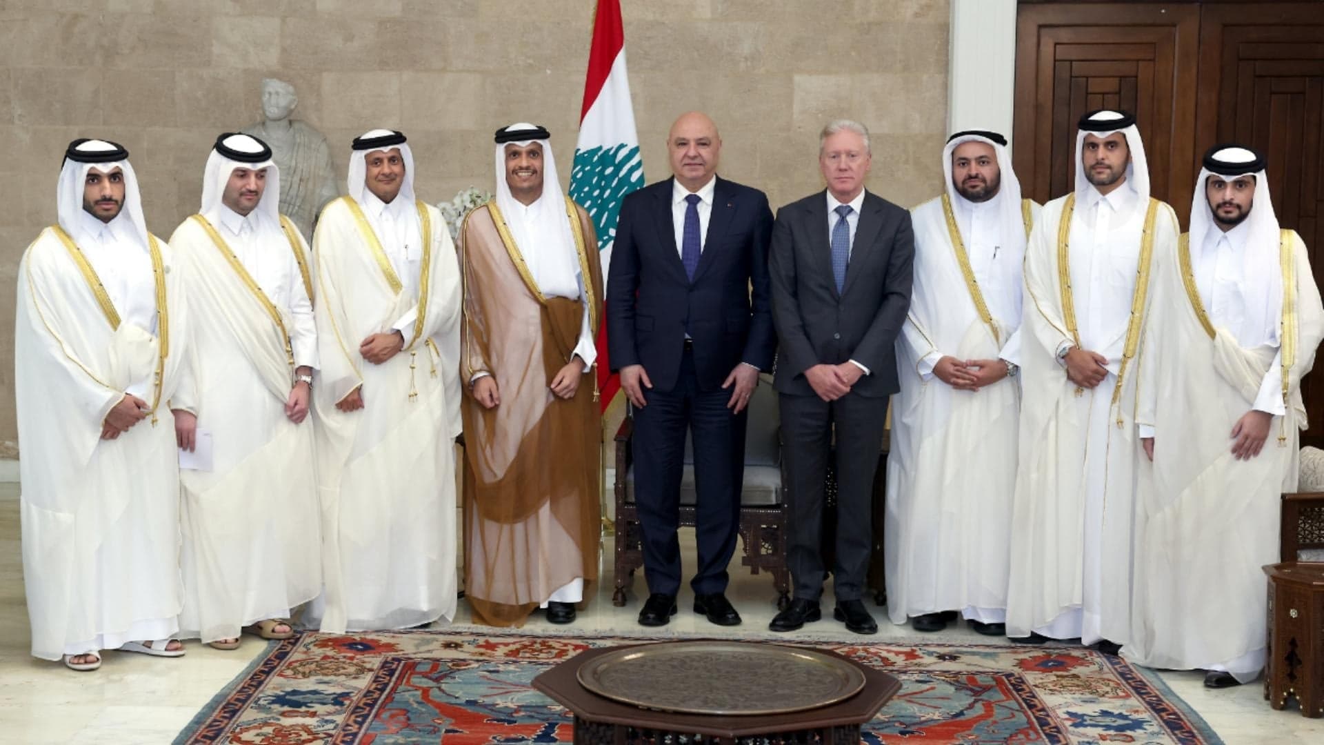 Aoun praises Qatari support on energy ties