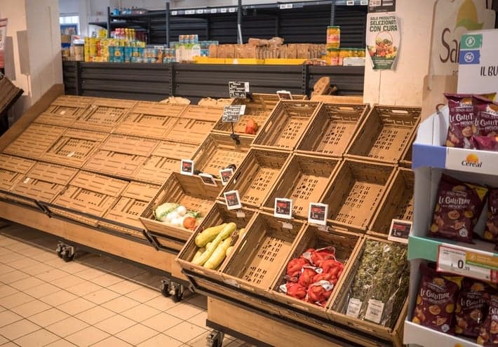 Italy truck strike causes food shortages