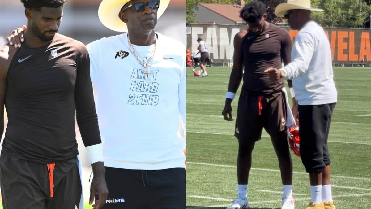 Coach Prime advises Shedeur after Browns practice