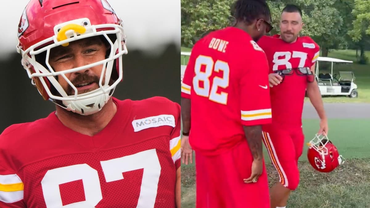 Travis Kelce heading to Chiefs practice