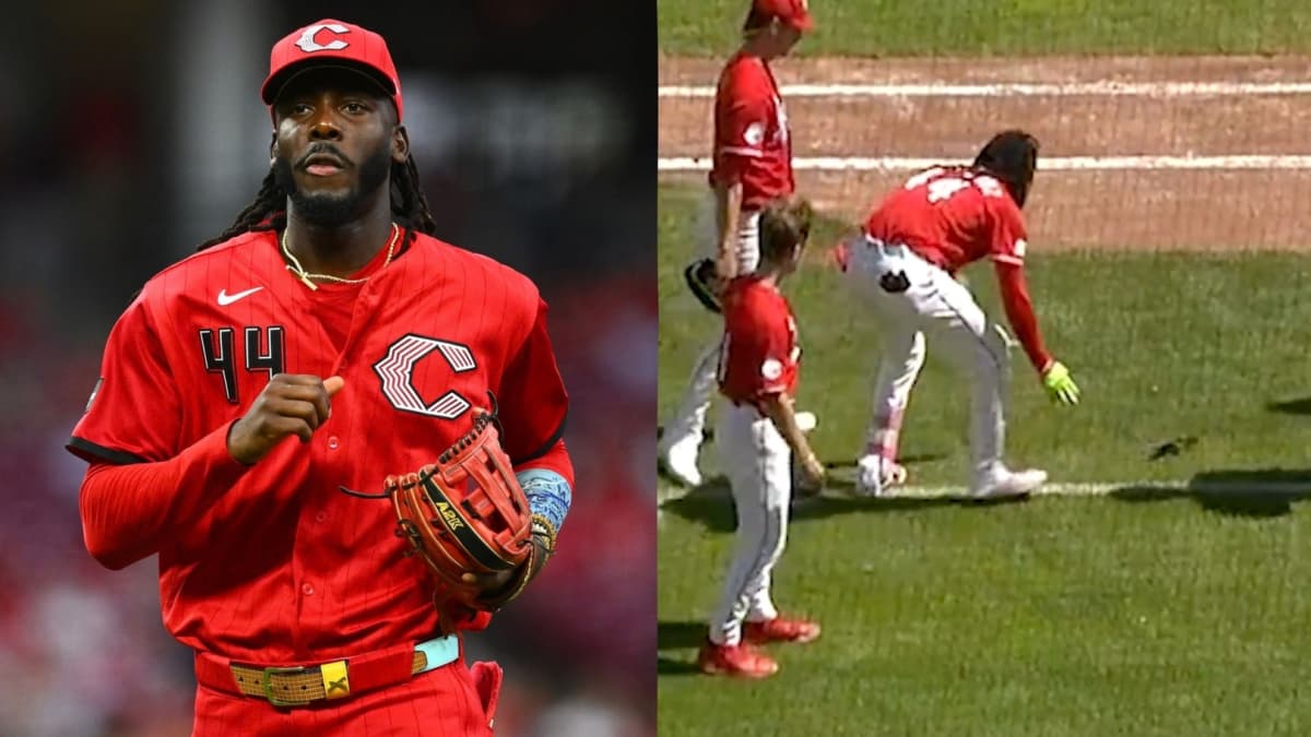 Elly De La Cruz helps injured bird before homer