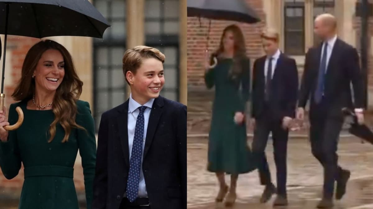 Prince George starts at Eton with Kate Middleton