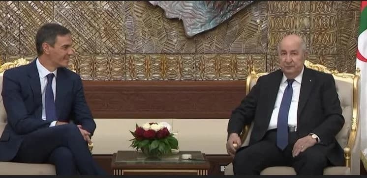 رئيس الجمهورية يعقد اجتماع مع رئيس وزراء إسبانيا