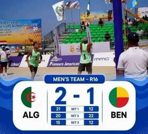 Algeria wins Beach Volleyball match