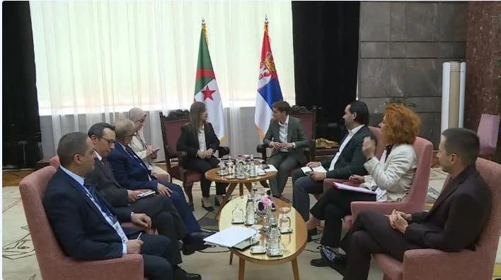 He holds talks with Serbian leader in Belgrade