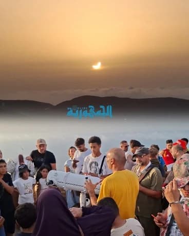رصد فلكي للكسوف الشمسي بوهران