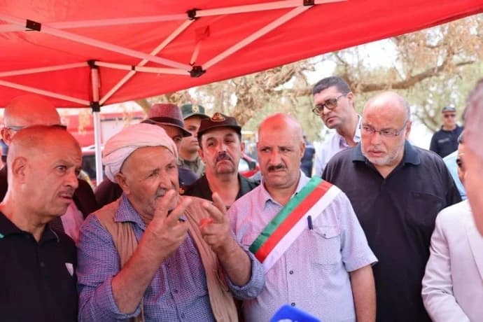 معسكر يبدأ إحصاء المتضررين من الحرائق