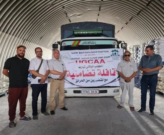 تيارت تدشن قافلة دعم للمتضررين
