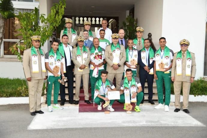 Military team returns home after championship