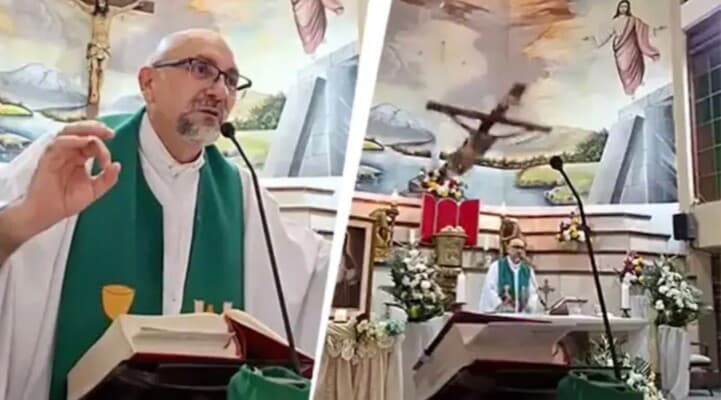 وفاة كاهن أثناء القداس أمام الحضور
