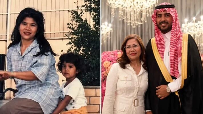 مربية فلبينية تعود للسعودية لحضور زفاف ربّيتها