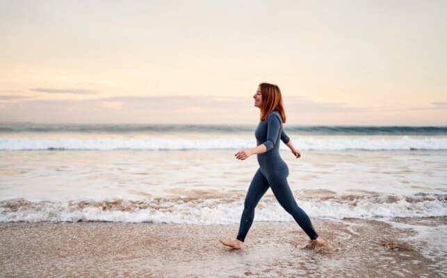 Sand walking offers summer benefits