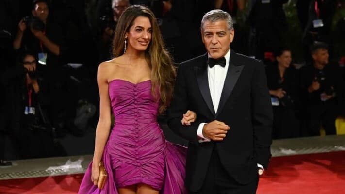 George and Amal Clooney's rare family outing