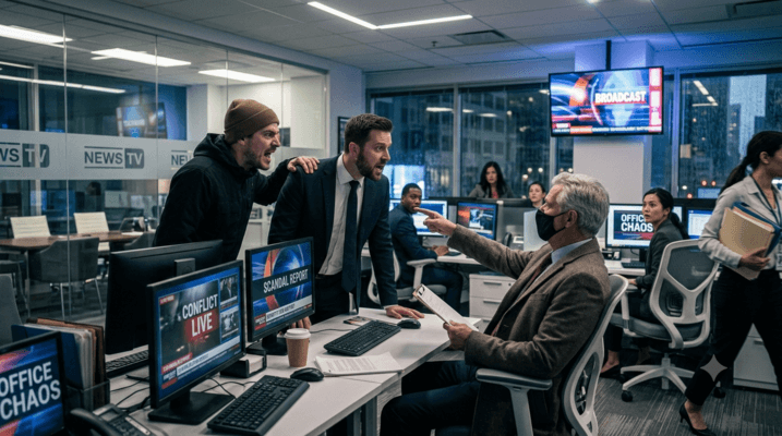 Journalist and TV Station Dispute