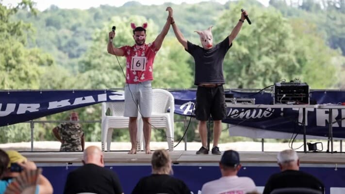 Unusual contest in France for best pig's voice