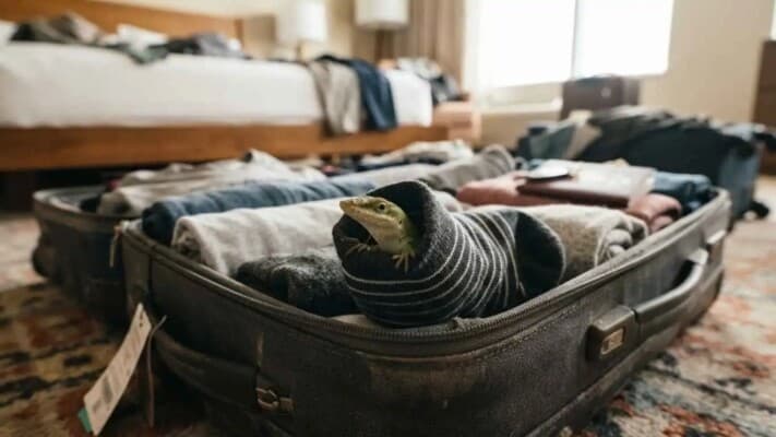 Tokyo Airport finds 200 lizards in socks