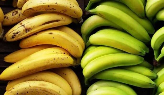 لون الموز وصحة الأمعاء