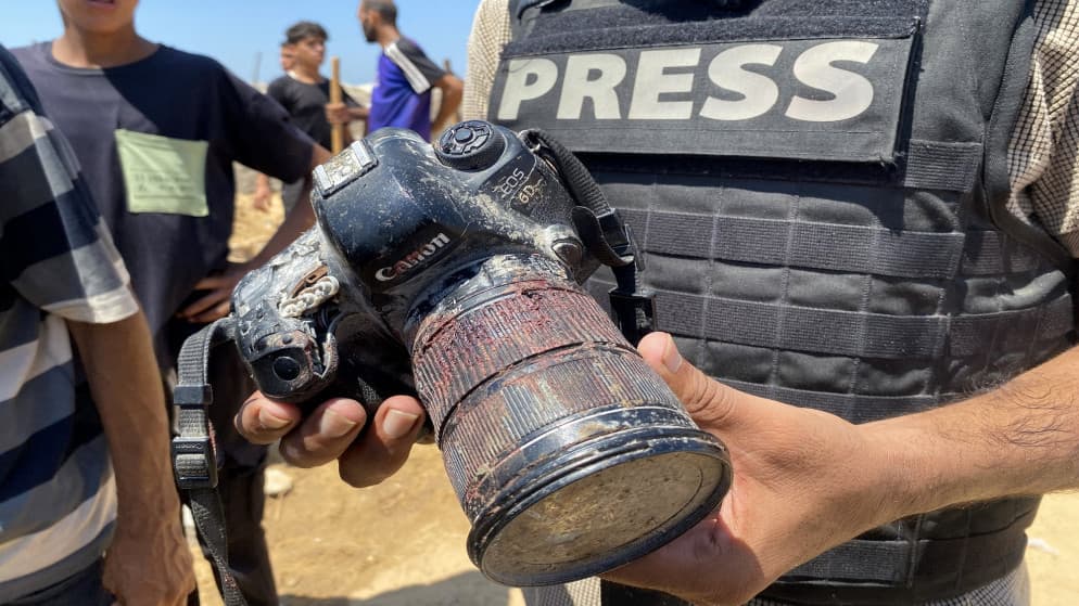 انتهاكات بحق الصحفيين الفلسطينيين في سبتمبر