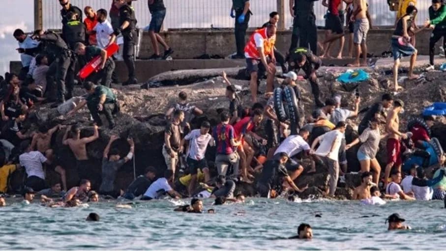 Ceuta migrant influx causes 72 casualties