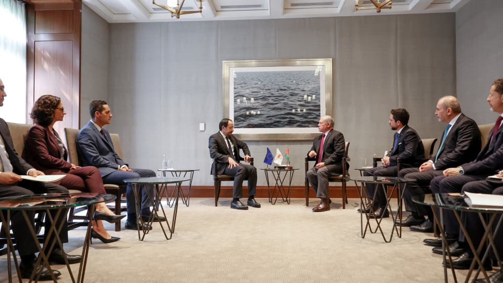 King Meets Cypriot President and Duke of Luxembourg