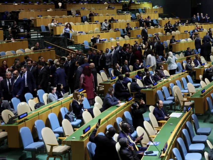 Delegations withdraw over Netanyahu's UN speech