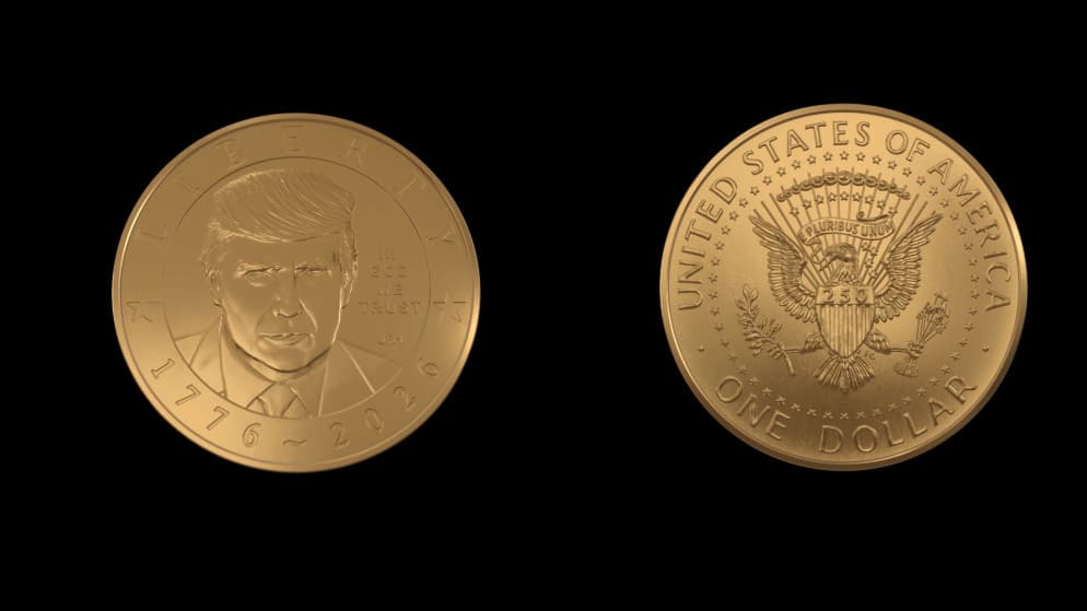 U.S. Treasury Releases Trump One-Dollar Coin