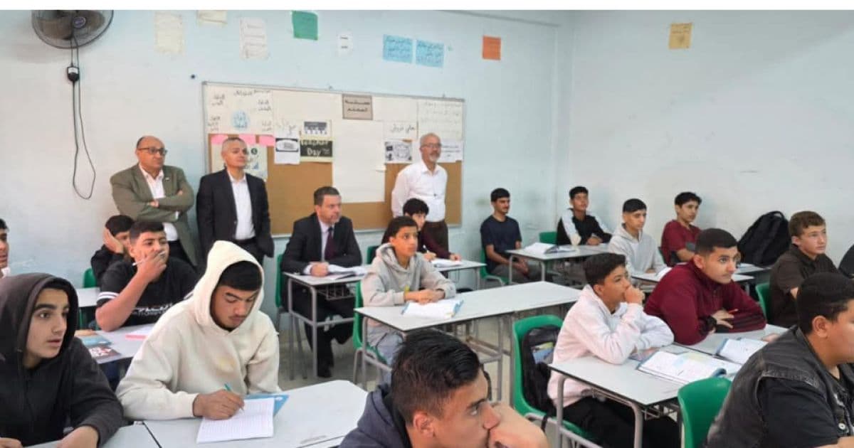 مدير تربية جرش يزور مدرسة سوف الثانوية