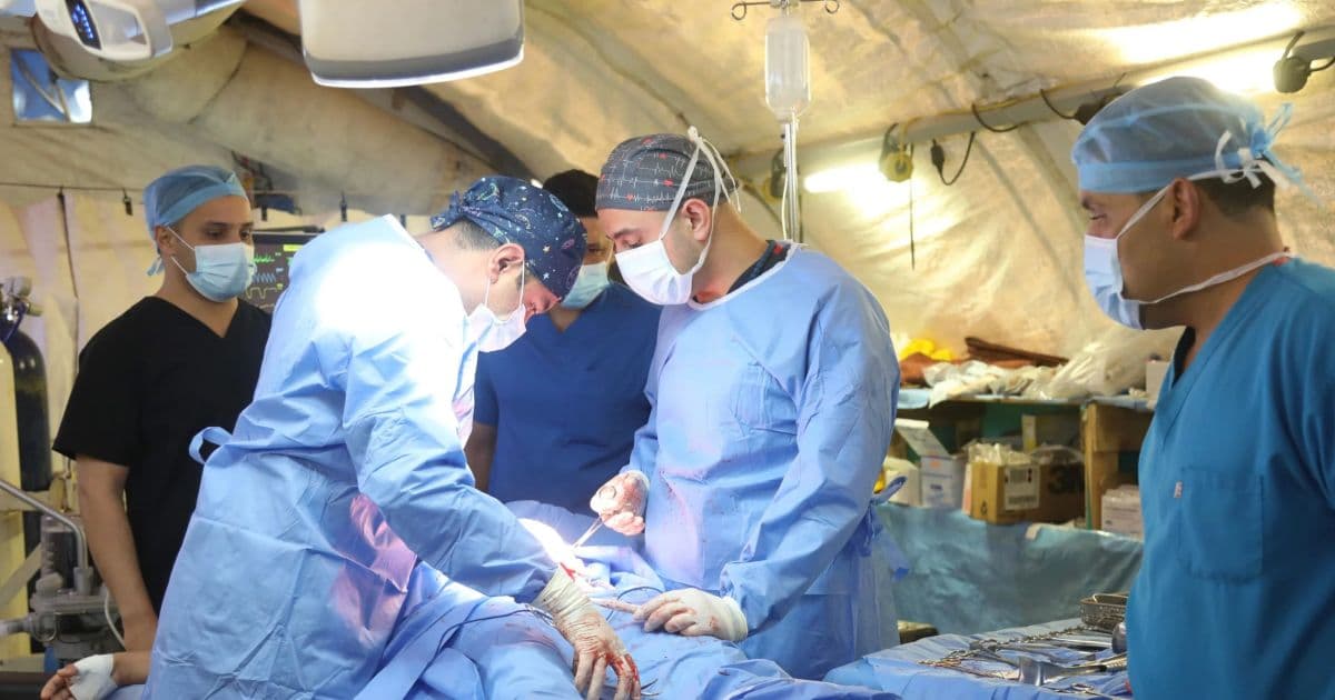 Jordanian Field Hospital in Gaza Conducts Surgeries