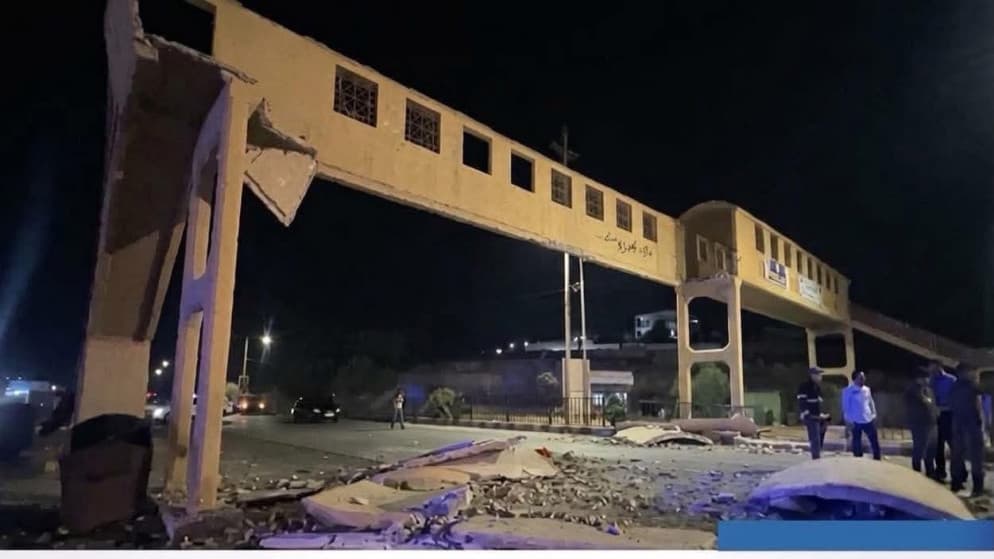 إزالة جسر مشاة بعد حادثة جابر