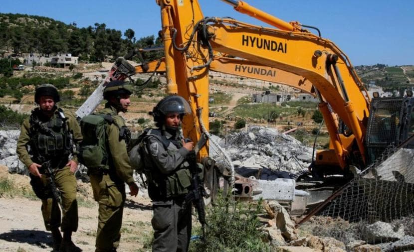 Occupation destroys West Bank structures