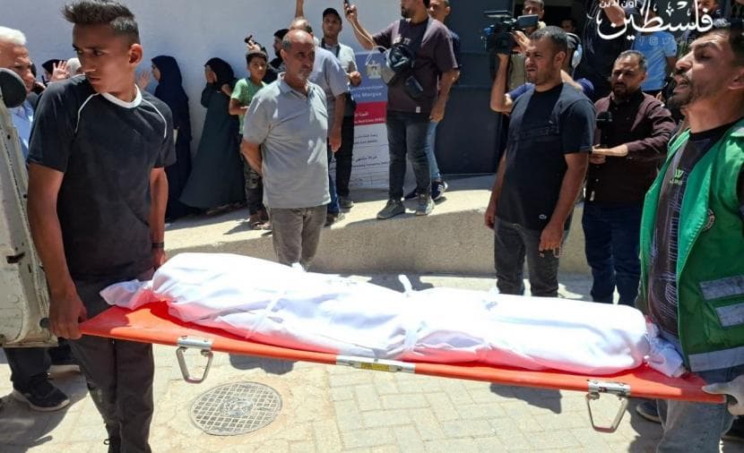 Gaza casualties from Israeli shelling