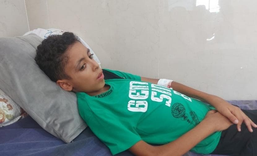 Child survives massacre, then faces cancer