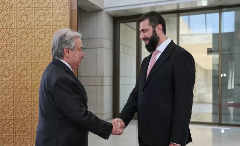 Guterres Visits Damascus and Umayyad Mosque