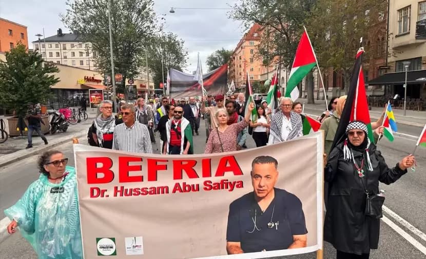 مظاهرة في ستوكهولم ضد الإبادة في غزة