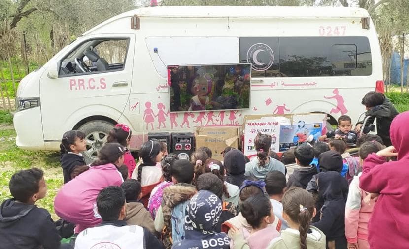 Dream Bus turns ambulance into joy space in Gaza