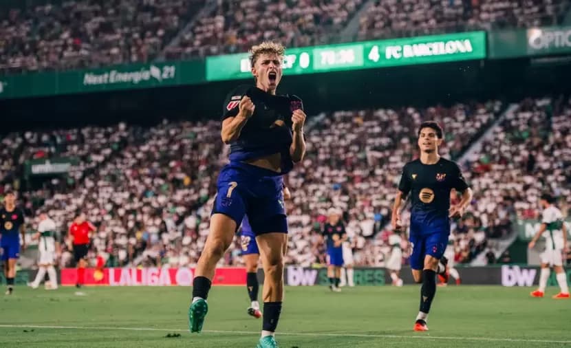 برشلونة يبدأ حملة الليغا بخماسية ضد إلتشي